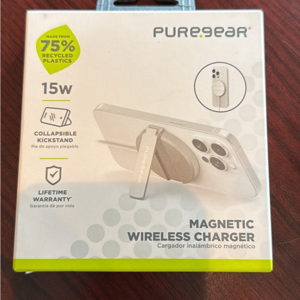 Puregear 15w Magnetic Wireless Charger Brand New
